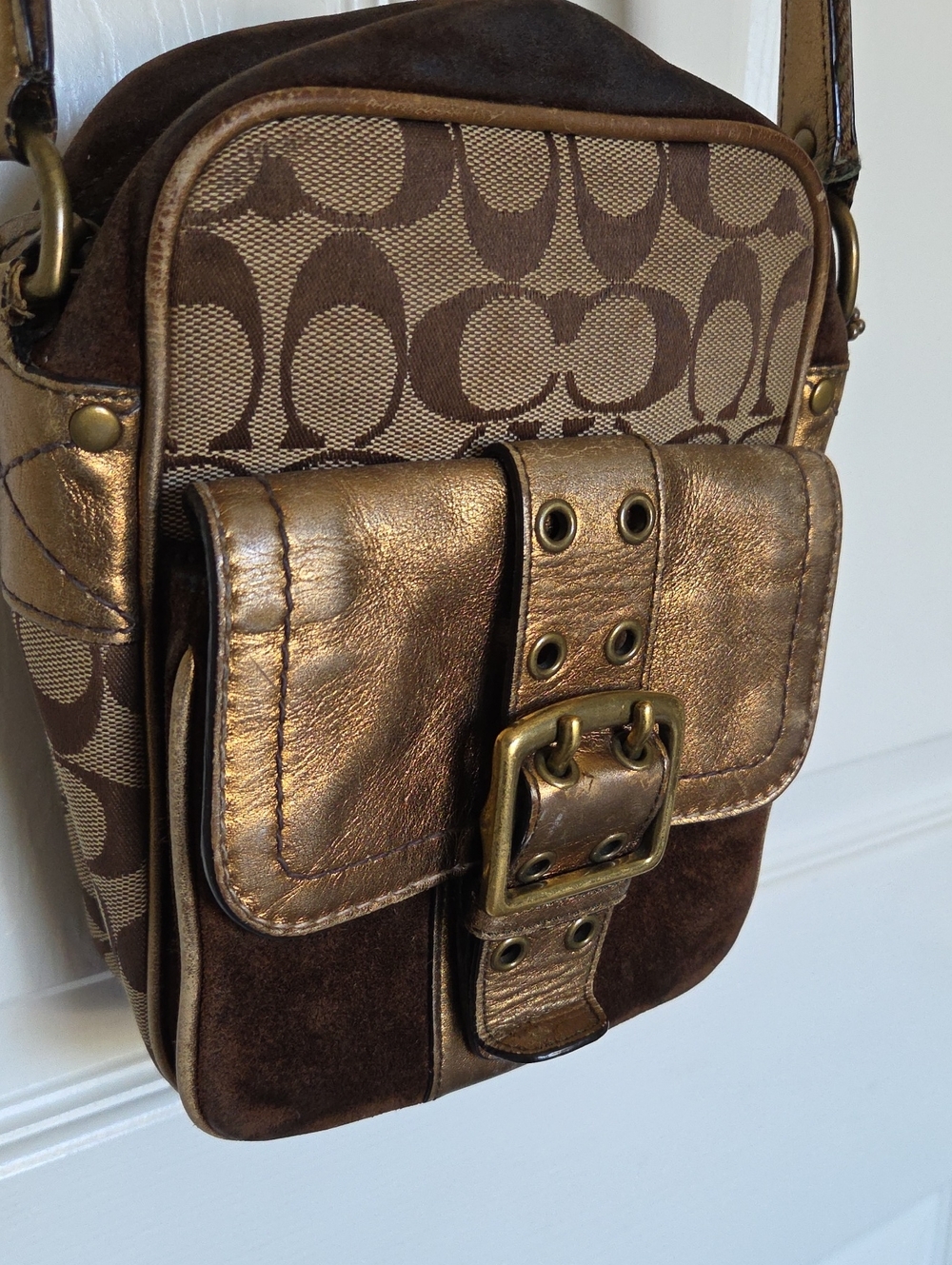 Coach SOHO Vintage 2004  Legacy Crossbody Bag Suede